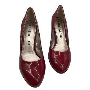 Anne Klein Red Patent Aklolana Heels Size 9 1/2 Women’s